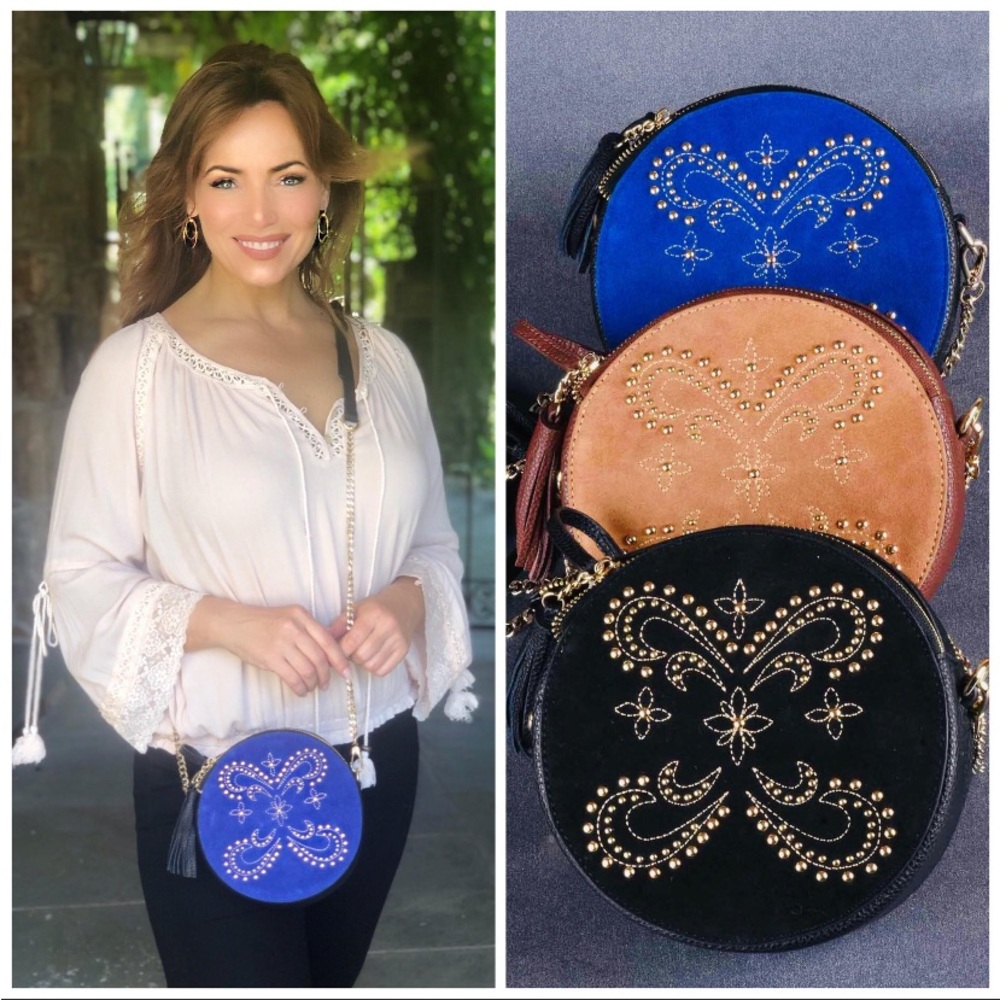 Lisa Robertson Brown Crossbody Drum bag